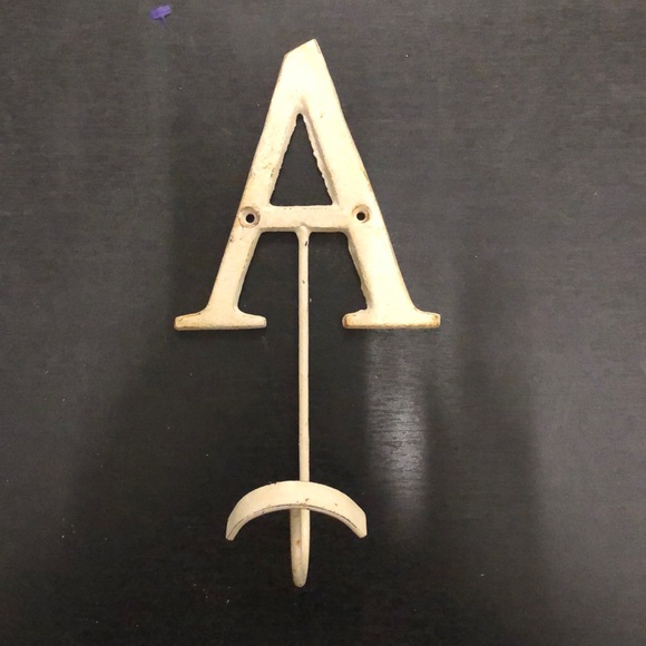 - Letter A wall hook, cream color - Picture 1 of 2